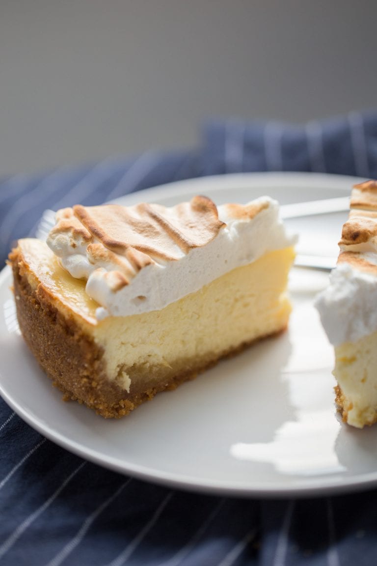 Creamy Lemon Meringue Cheesecake - Lauren's Latest