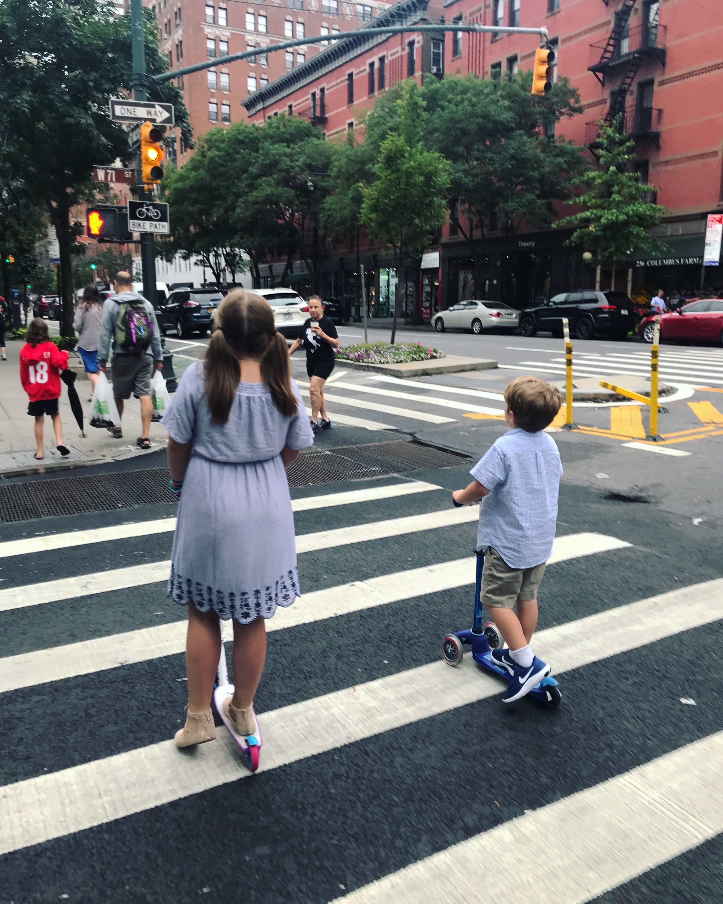 Kids crossing the street