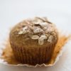 pumpkin muffin with cupcake paper liner removed