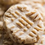 close up of peanut butter cookie