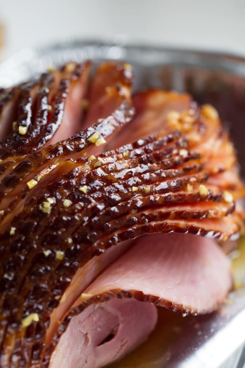 How To Slow Cook a Precooked Ham In The Oven - Lauren's Latest