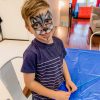 Blake with face paint on