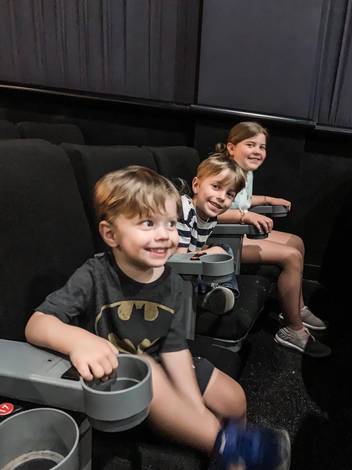 The kids at the movie theater