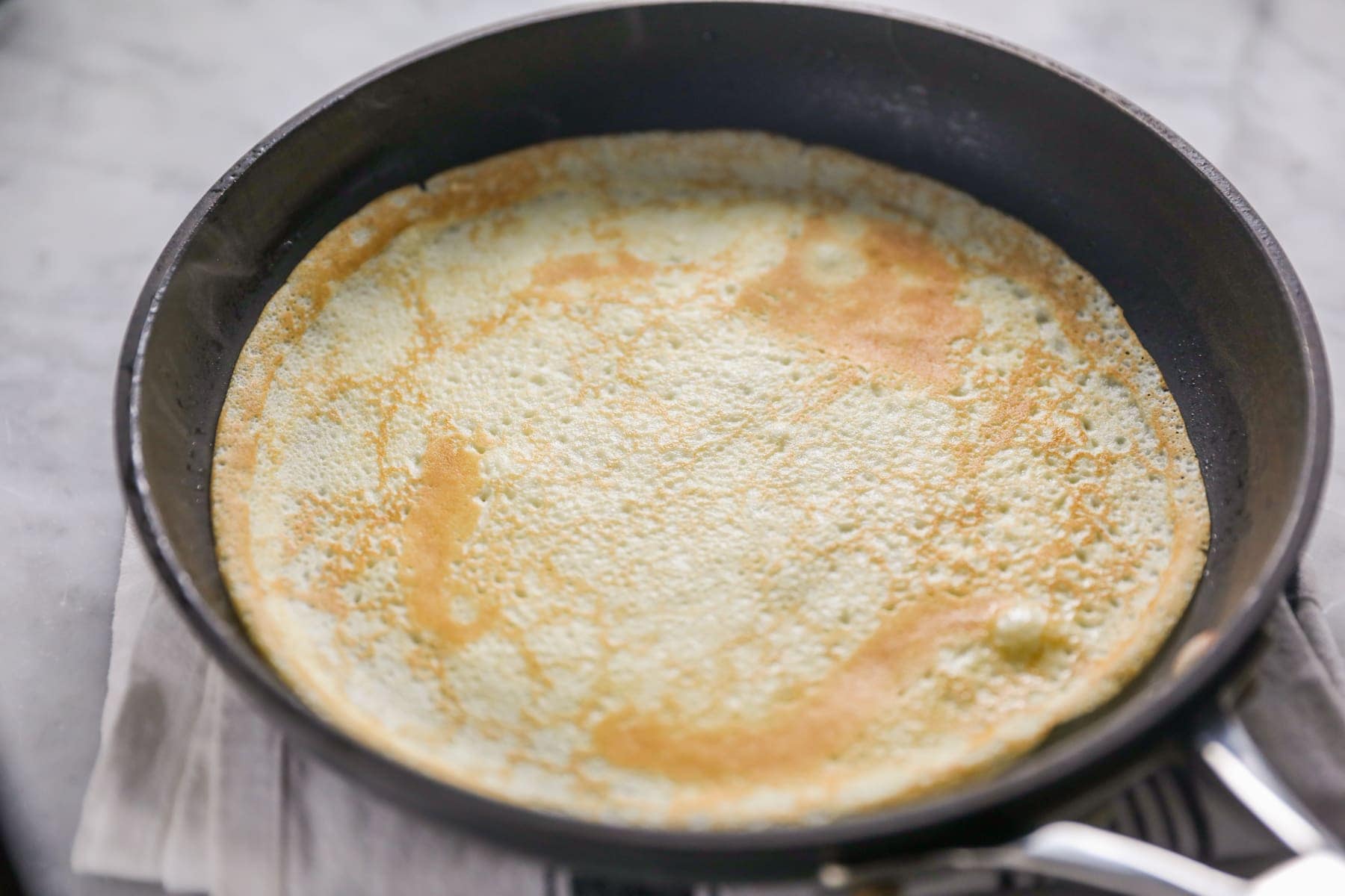 frying crepes