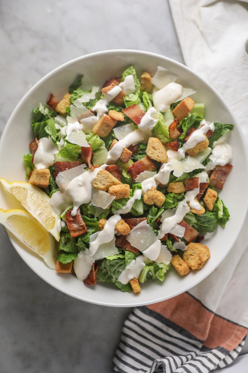 Caesar Salad Recipe (without Anchovies) - Lauren's Latest