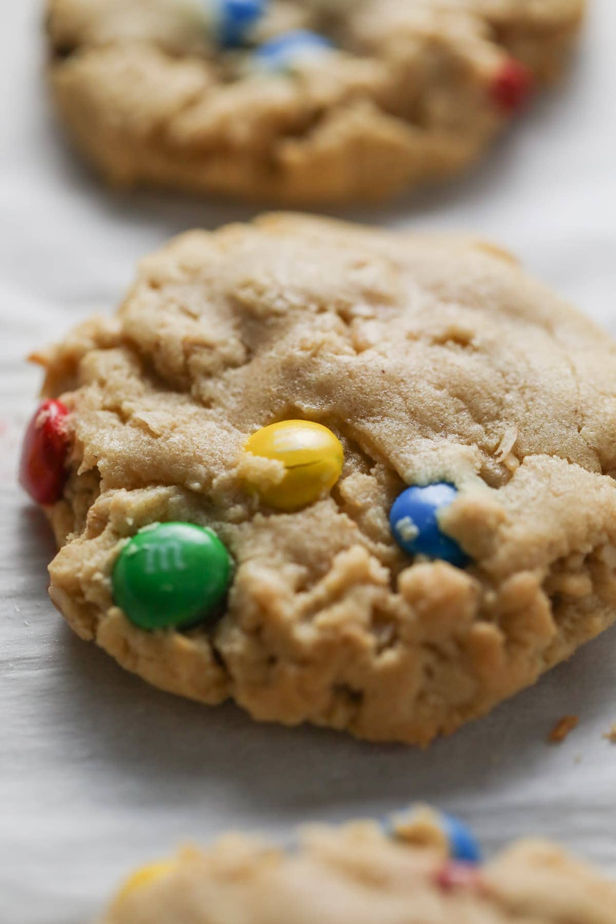 close up of a monster cookie