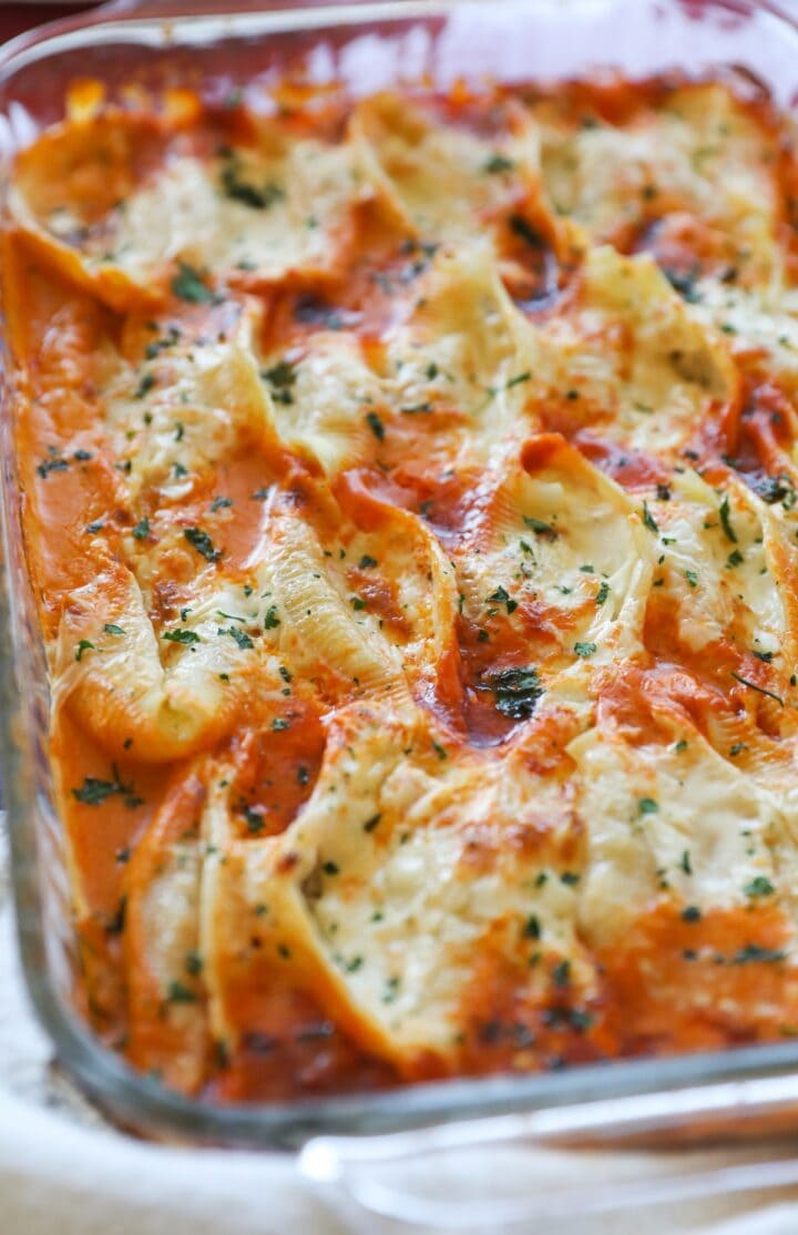 Classic Stuffed Shells (with Cottage Cheese) - Lauren's Latest