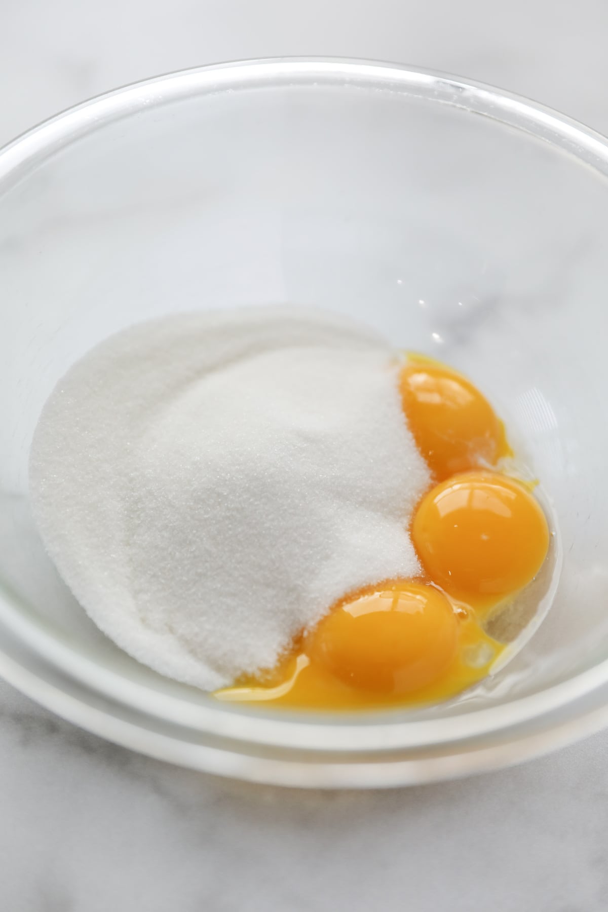 egg yolks and sugar