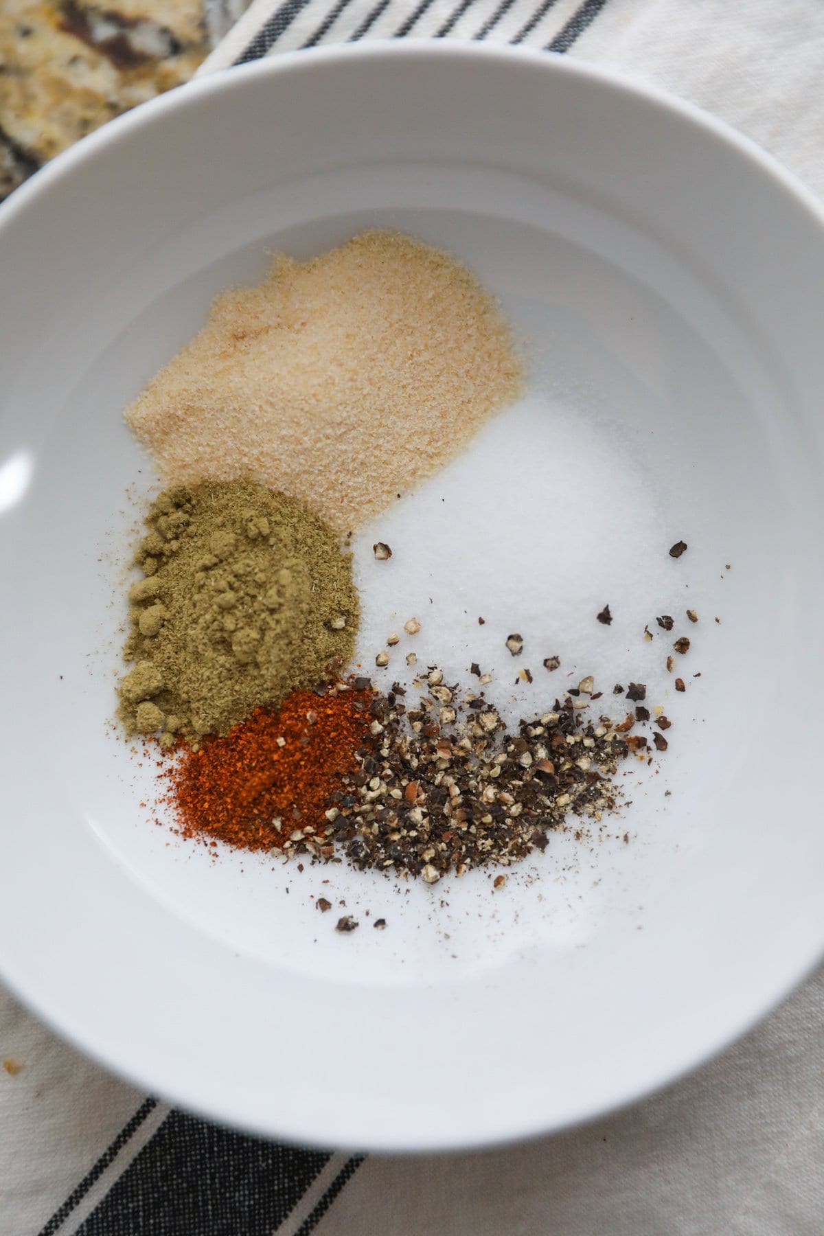 spices in a bowl not mixed