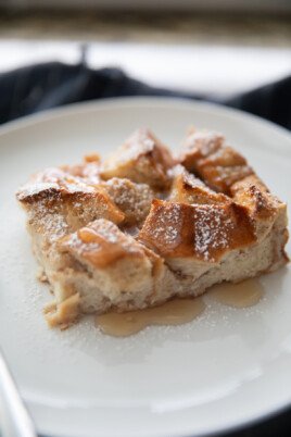 piece of low fat french toast casserole