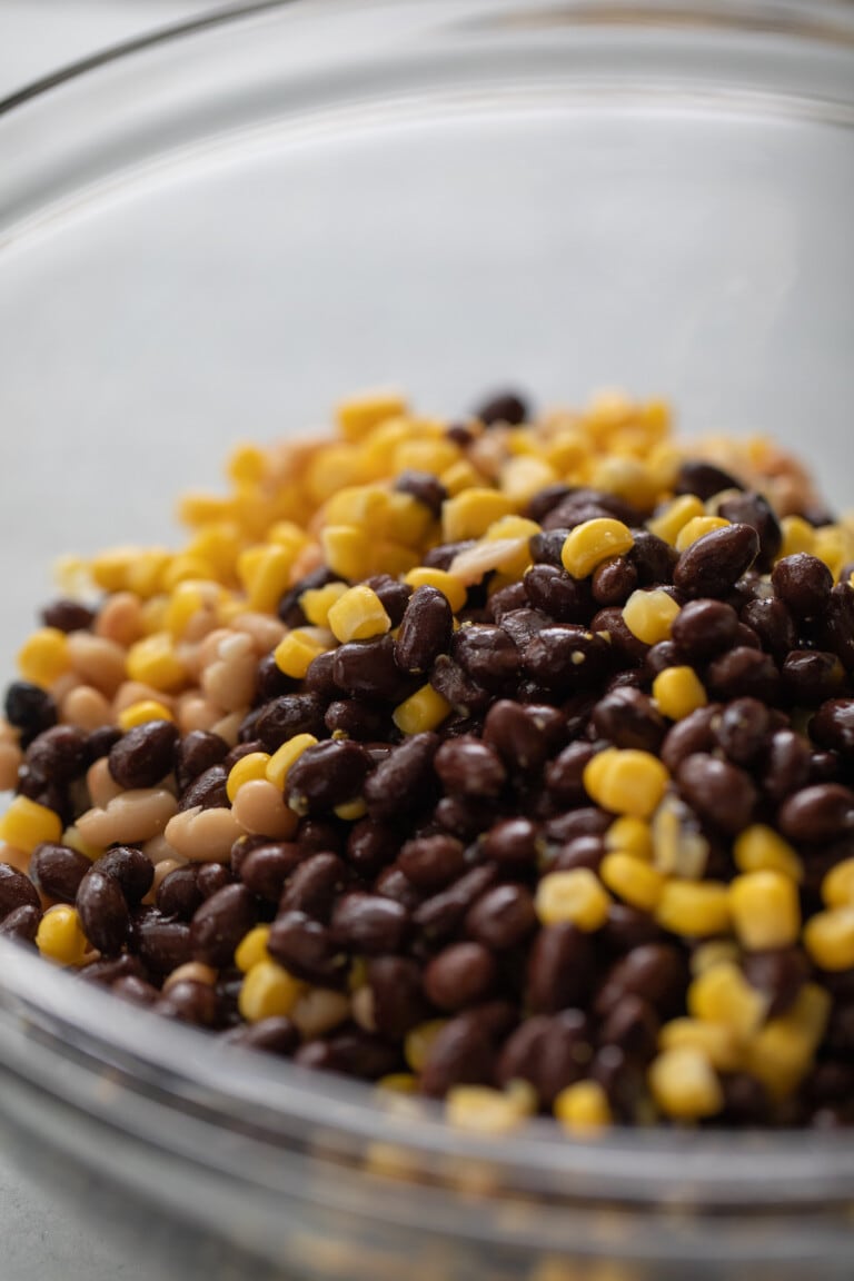 beans and corn in bowl