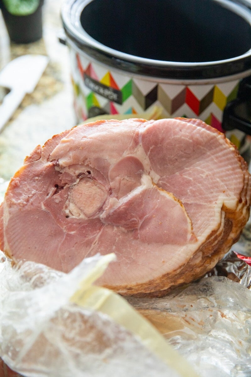3-Ingredient Crockpot Ham Recipe - Lauren's Latest