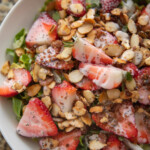 strawberry salad in bowl