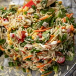 veggie orzo salad