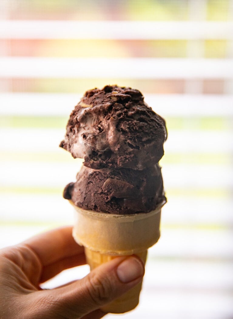 Homemade Rocky Road Ice Cream - Lauren's Latest