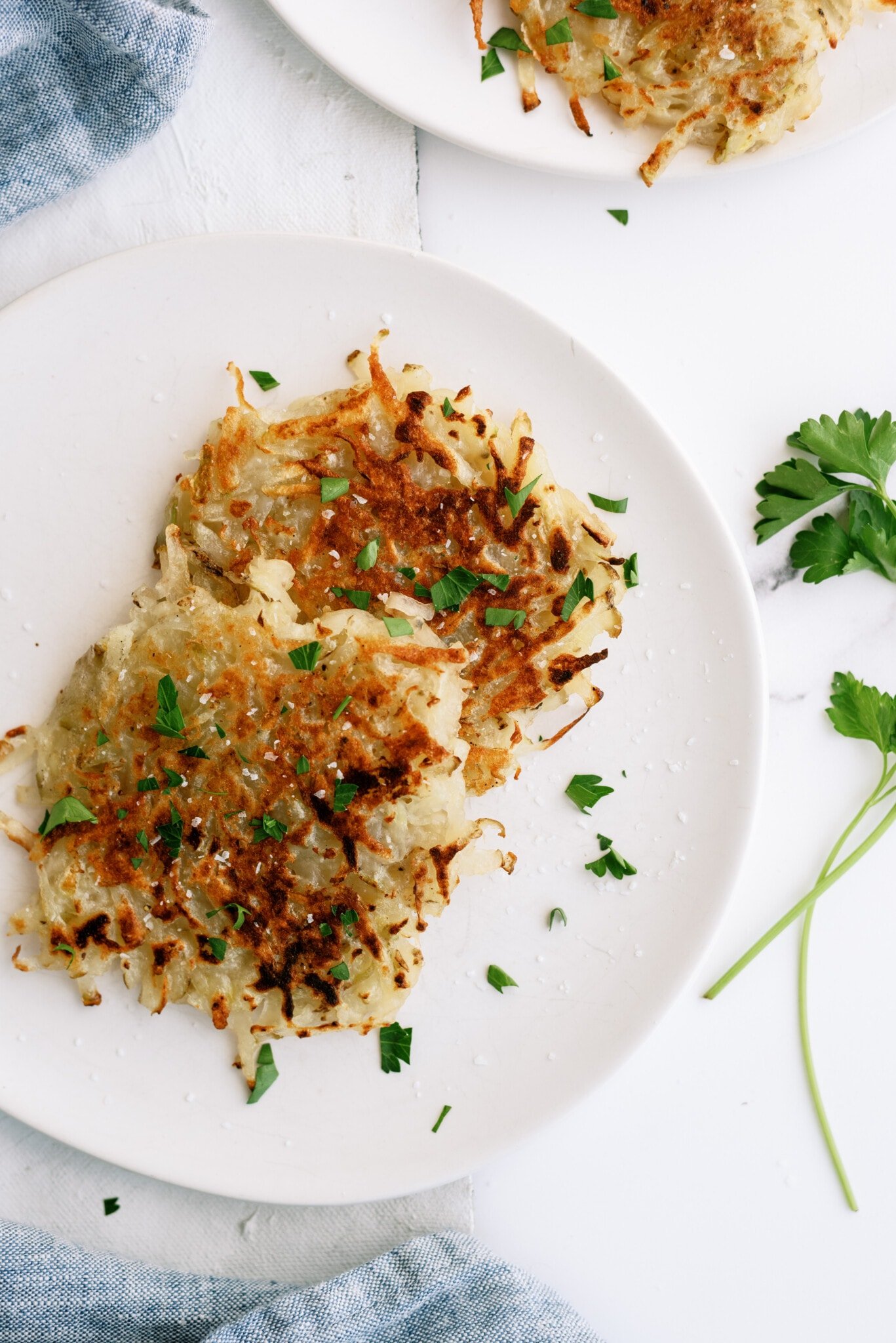 Crispy Potato Pancakes (5 Ingredients!) - Lauren's Latest