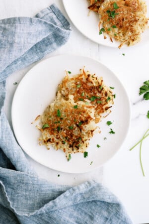 Crispy Potato Pancakes (5 Ingredients!) - Lauren's Latest