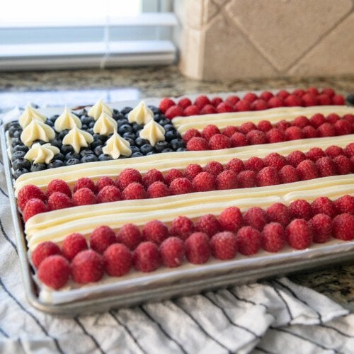 American Flag Cake - (for 4th of July) - Lauren's Latest