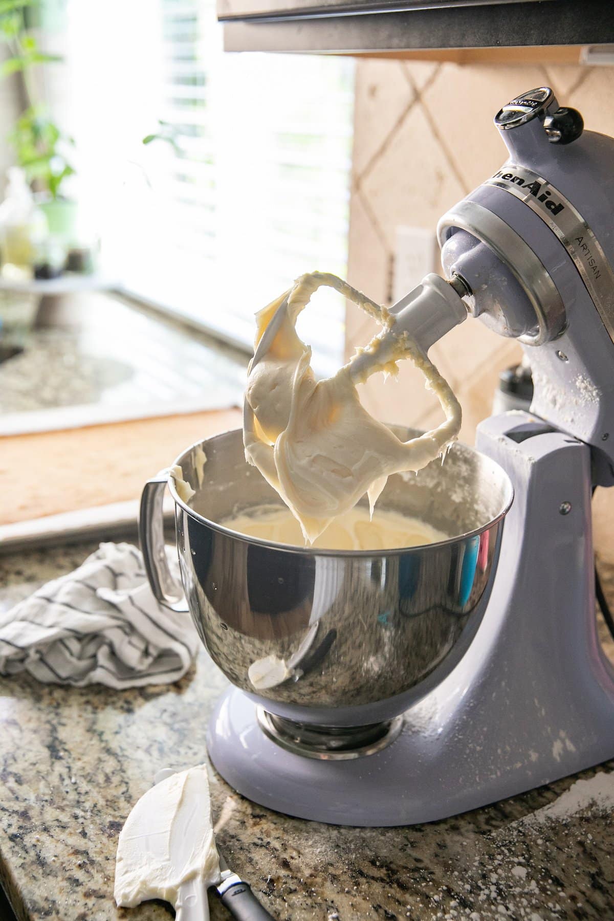 frosting in a stand mixer
