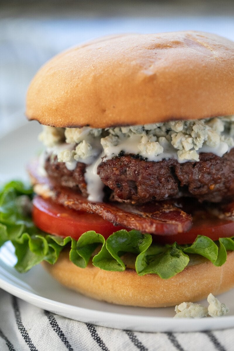 Blue Cheese Burger Recipe - Lauren's Latest