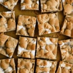 top down view of cut smores bars