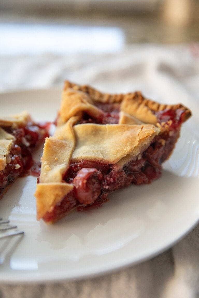 Tart Cherry Pie - Frozen or Canned Cherries - Lauren's Latest