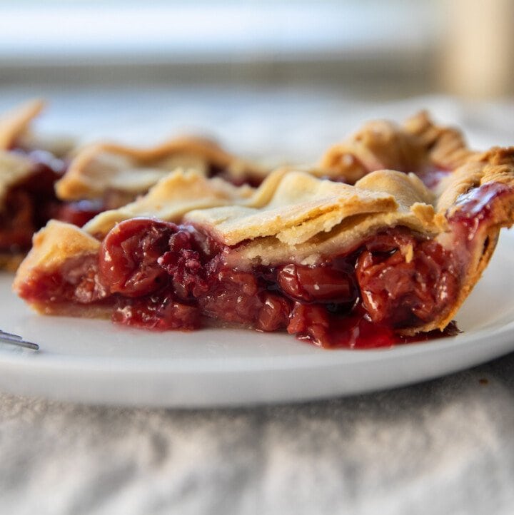 Tart Cherry Pie - Frozen or Canned Cherries - Lauren's Latest