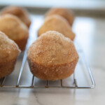 cinnamon muffins on cooling rack