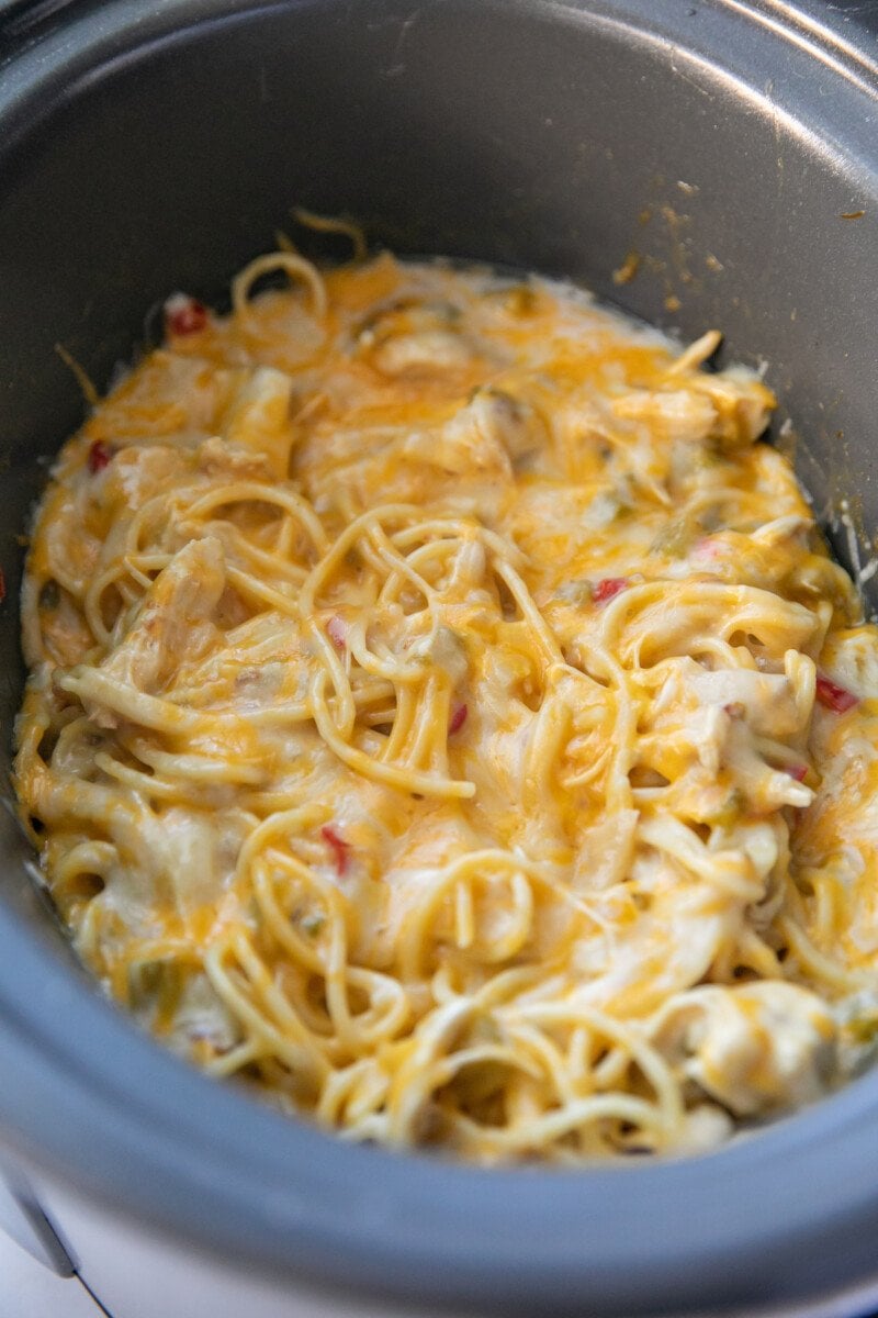 Crockpot Chicken Spaghetti Easy Recipe Lauren S Latest