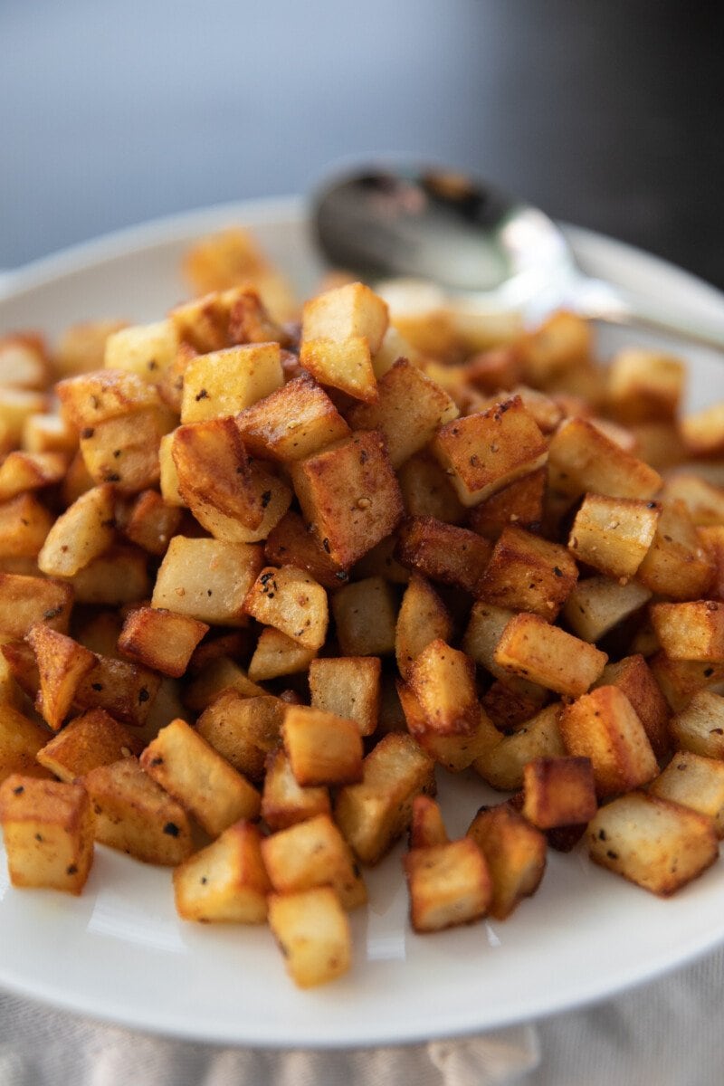 Pan Fried Potatoes {crispy & golden} - Lauren's Latest