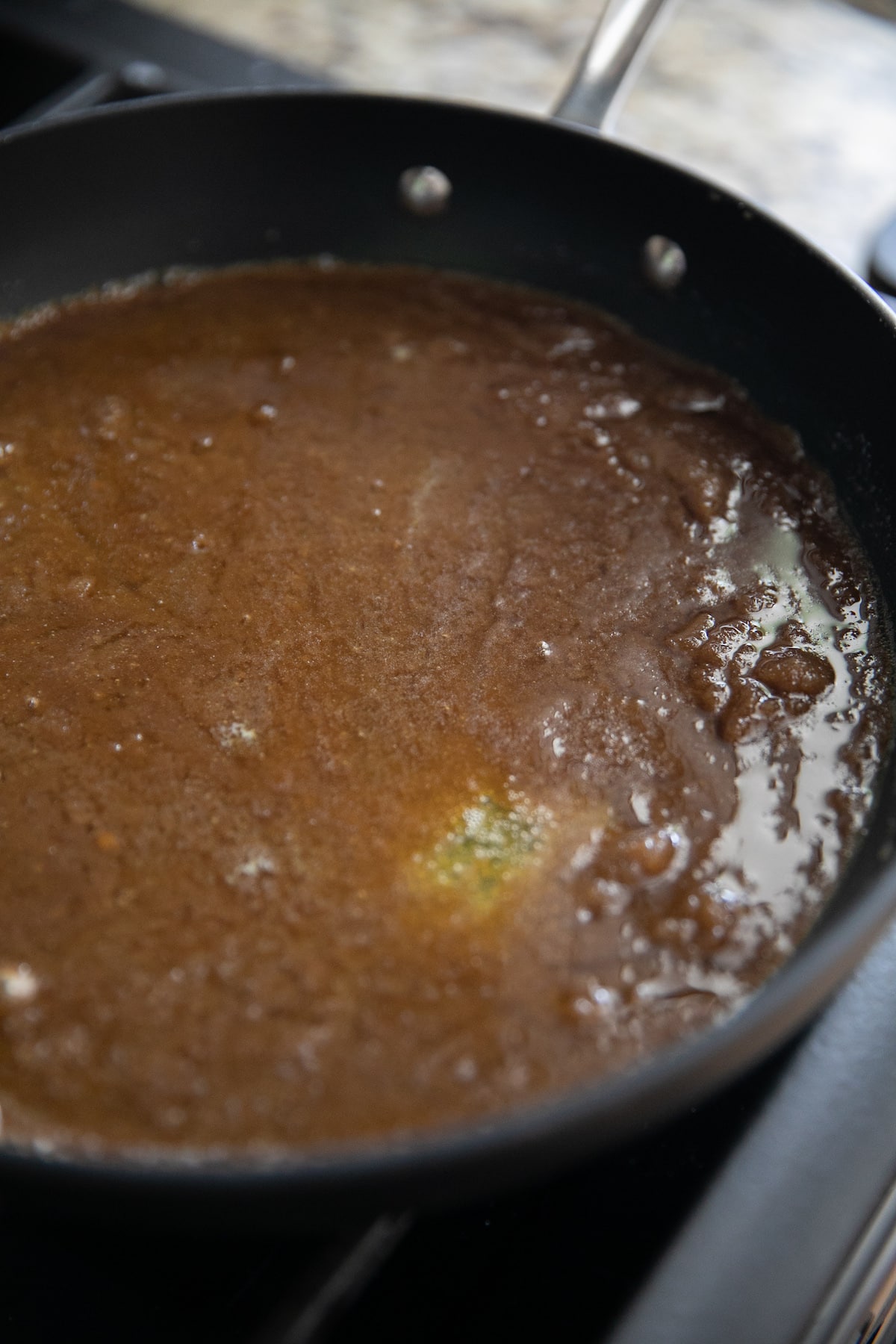 brown sugar mixture in a pan
