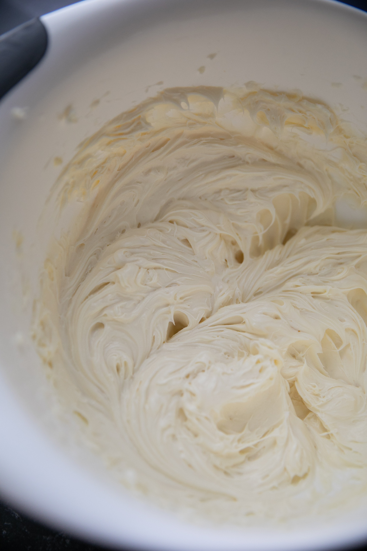 cream cheese filling in a bowl