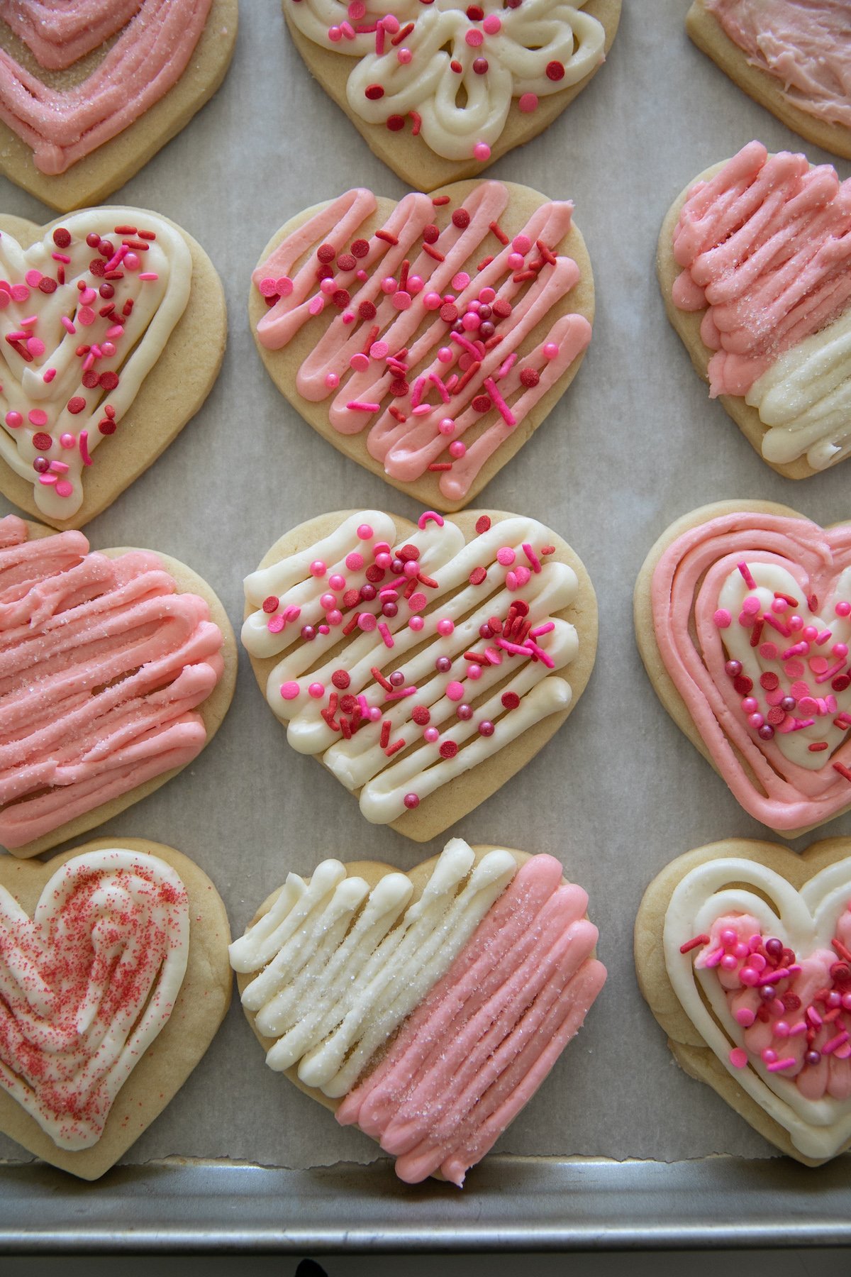 valentine sugar cookies with frosting