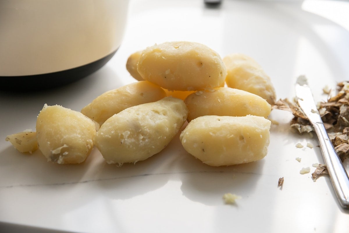 boiled and peeled whole potatoes