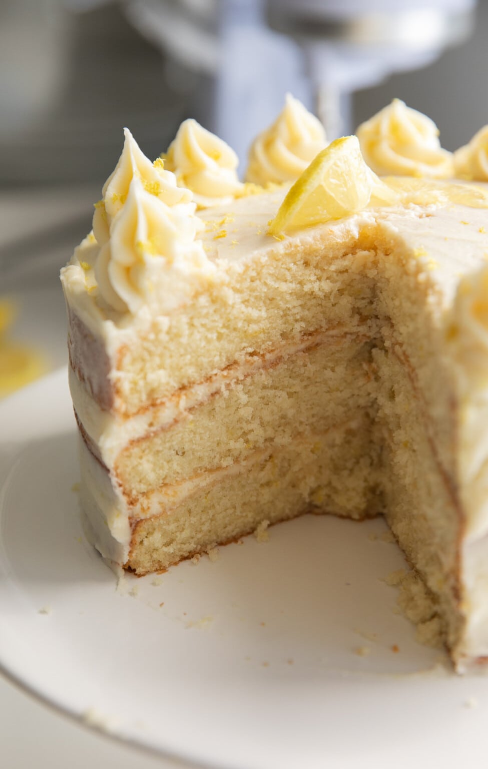 Lemon Cake with Lemon Buttercream Frosting - Lauren's Latest