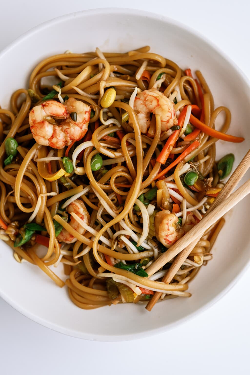 Teriyaki Shrimp Soba Noodle Bowl - Lauren's Latest