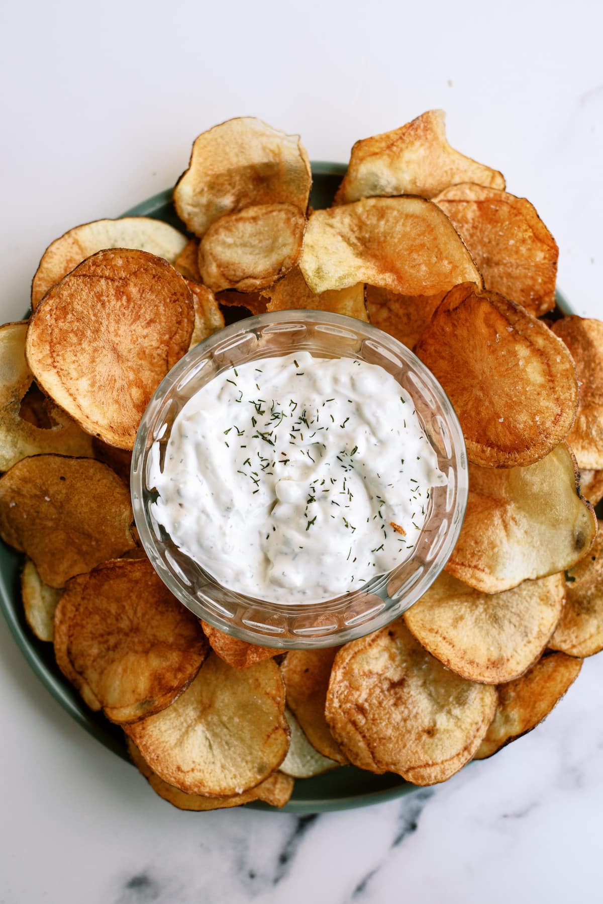 kettle chips and dip