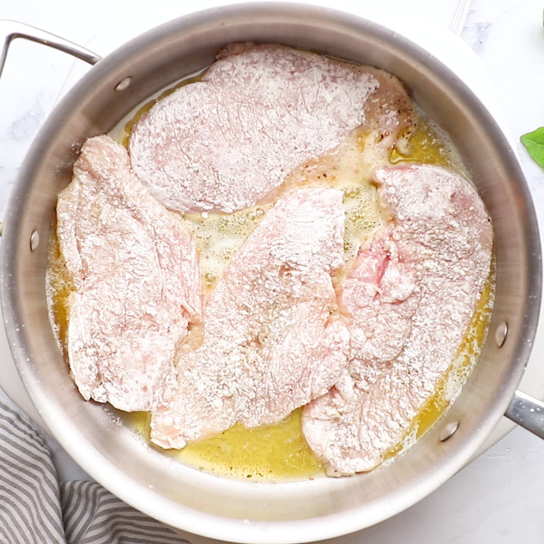 Tuscan Chicken ingredients in pan