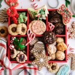 old fashioned christmas cookies in box