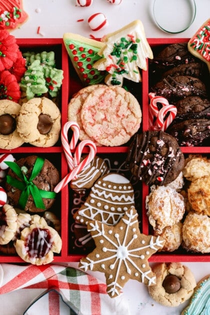 old fashioned christmas cookies in box