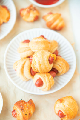 pigs in a blanket on plate