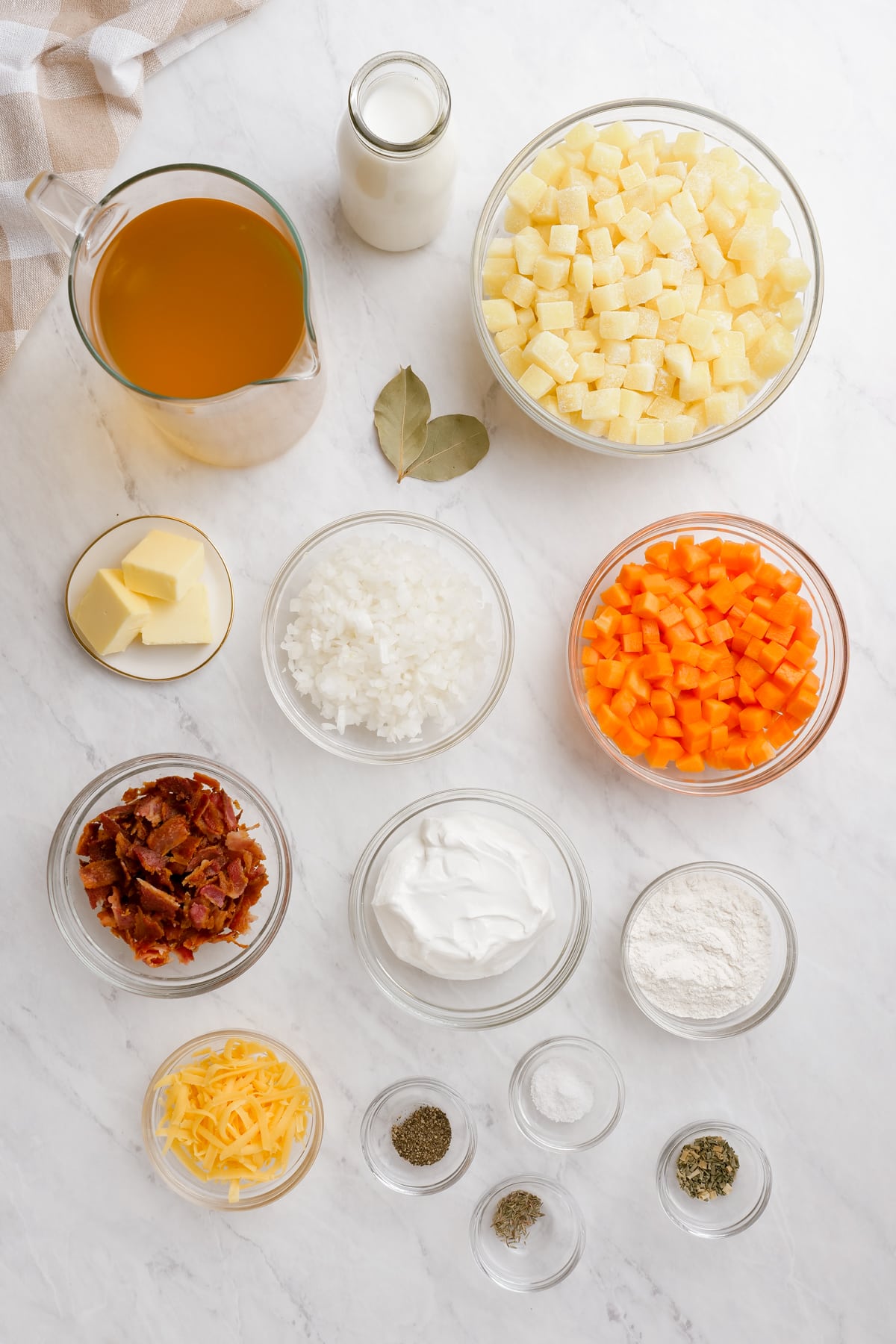 loaded-baked-potato-soup ingredients
