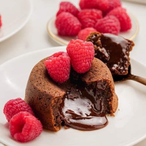 The Easiest Chocolate Lava Cake Ever (No Eggs!) - Baking Envy