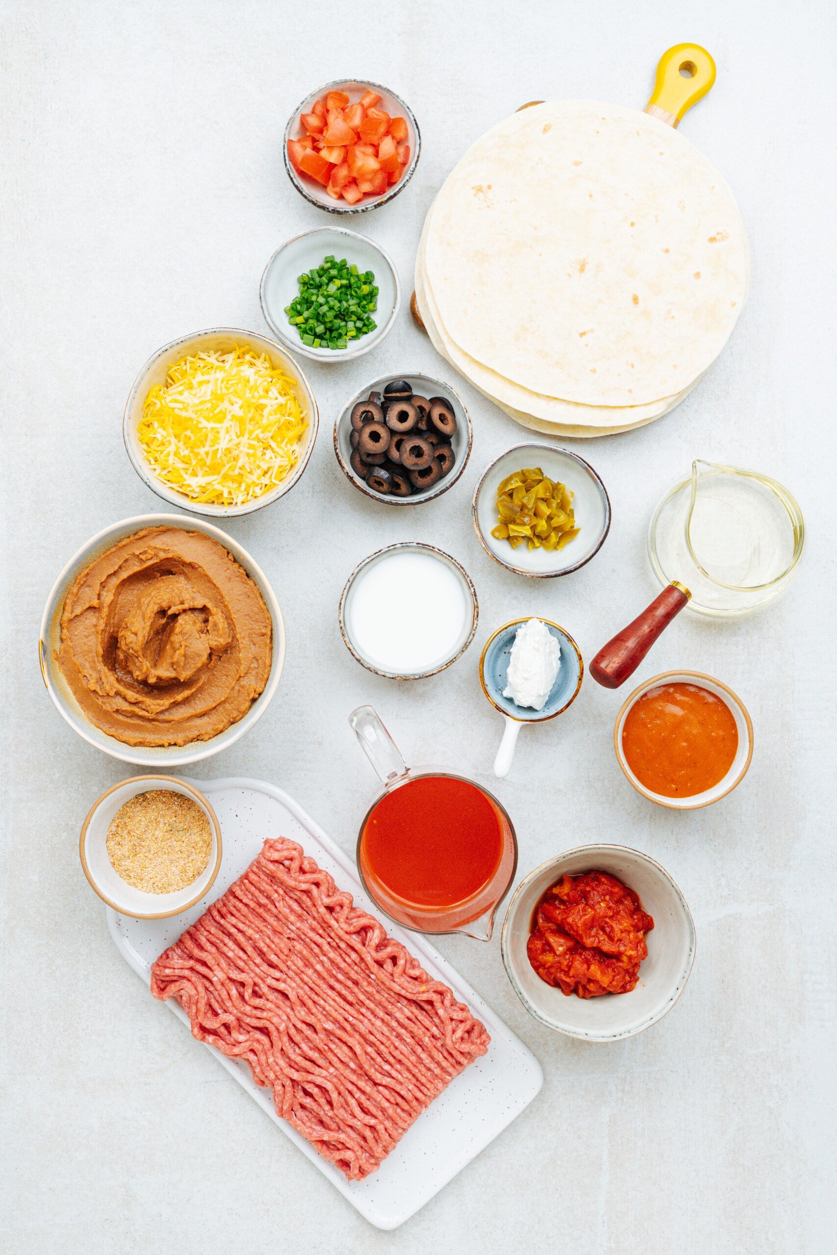 Mexican pizza ingredients