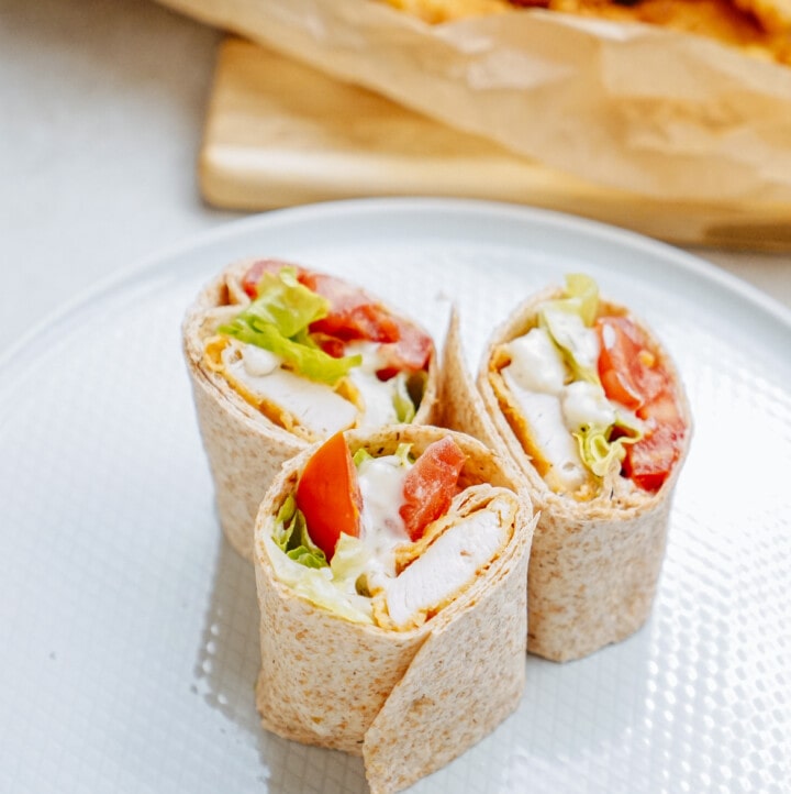 crispy chicken wraps