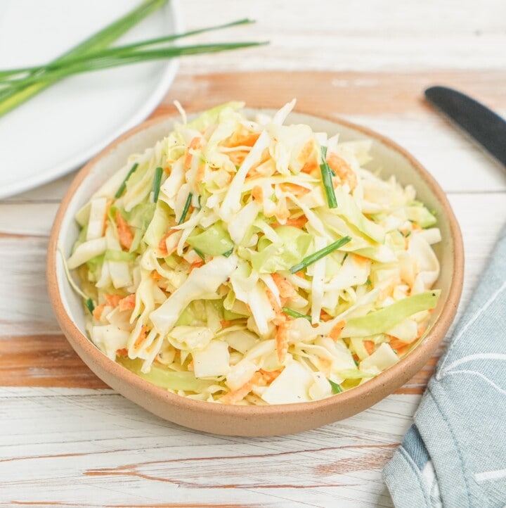 classic coleslaw in a bowl