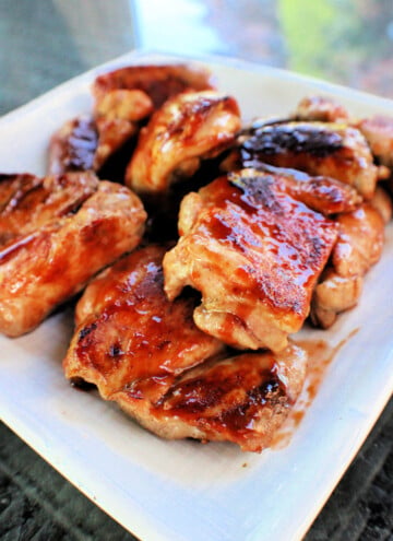 Honey BBQ Chicken on a plate
