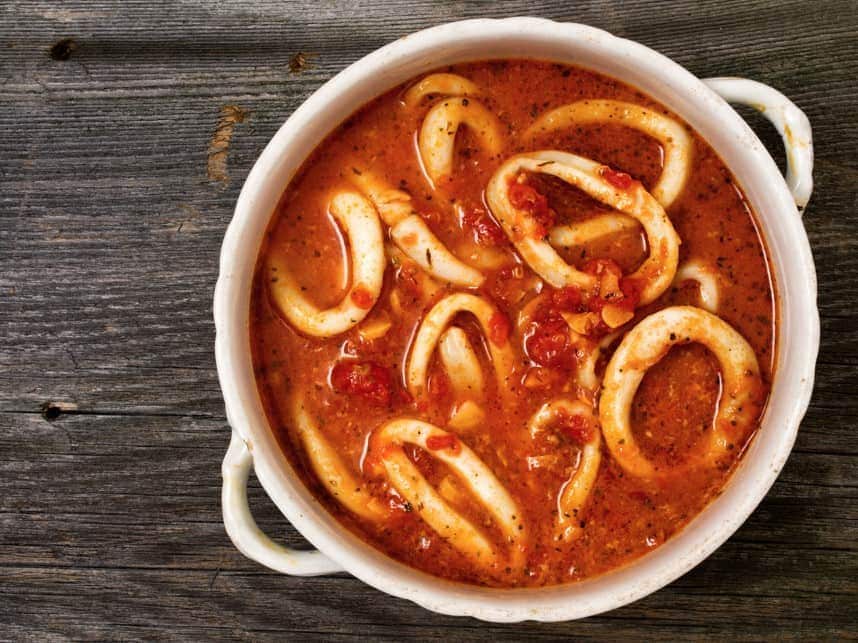 Italian calamari soup