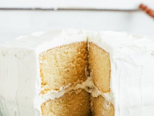 Vanilla Cake From Scratch - Lauren's Latest (tender & moist)