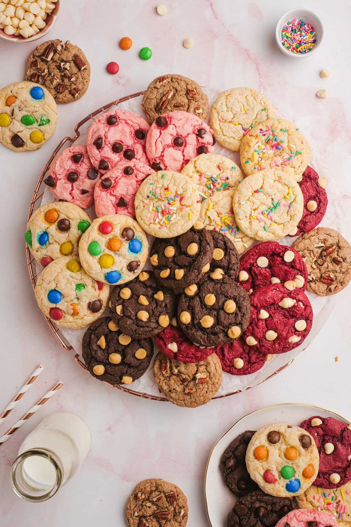 cake mix cookies on a serving platter